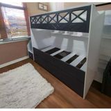 Zerkaconcept Cordoba Tamamı Mdf Lake Boyalı Yavrulu 3 Lü Ranza Ab