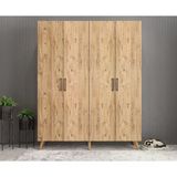 ZerkaConcept Duke 4 Kapaklı Ayakkabılık Çam 180 Cm M2