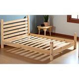 ZerkaConcept Elegans İthal Çam Masif Ahşap Karyola Naturel 120x200 Renksiz