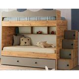 Zerkaconcept Grey Mdf Çelik Profilli Yavrulu Ranza Ac M2 90 X 190 Cm