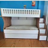 Zerkaconcept Midas Tamamı Mdf Lake Boyalı Yavrulu 3 Lü Ranza