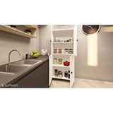 ZerkaConcept Modus Çok Amaçlı Mutfak Banyo Ayakkabılık Dolabı 70 Cm 6 Bölmeli Beyaz