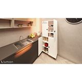 ZerkaConcept Natura Çok Amaçlı Mutfak Banyo Ayakkabılık Dolabı 60 Cm 6 Bölmeli Beyaz