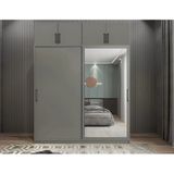 Zerkaconcept Porta Sürgü Kapaklı Dolap Gardırop Yüklüklü F 140 Cm Montaj Dahil