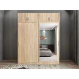 Zerkaconcept Porta Sürgü Kapaklı Dolap Gardırop Yüklüklü M 160 Cm Montaj Dahil