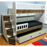 Zerkaconcept Pretty Mdf Çelik Profilli Yavrulu Ranza Cb M2