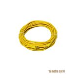 Zerlina 15 Metre Sarı Renk Cat6 Internet Bilgisayar, Modem , Ip Kamera Rj45 Ethernet Patch Kablo
