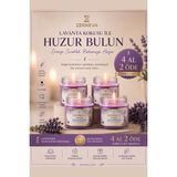 Zerneva Lavanta Kokulu Mum 4'lü Set / Hediyelik, El Yapımı, Özel Gün, 330CC Cam Kavanoz, Dekoratif - Mor - 4 Adet