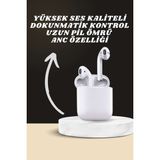 Zero Land Aconcept 7 Kordonlu W9 Akıllı Saat ve 2.nesil Kulaklık Yüksek Ses Kaliteli Uzun Pil Ömrü - Şeffaf - 49 mm