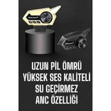 Zero Land Aconcept Intercom Kask Kulaklığı Anc Özelliği Yüksek Ses Kaliteli Bluetooth Kulaklık - Çok Renkli