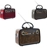 Zero Land Cosmotex Bluetooth Hoparlör Ahşap Renk Vintage Işıklı Nostaljik Radyo Fm Ahşap Görünümlü
