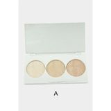 Zero Land Depomix Gabrini 3lü Highlighter Palet Set-1 - Renkli