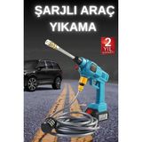 Zero Land Depomix Şarjlı ve Yüksek Basınçlı Oto Yıkama Makinesi ve Sulama Tabancası Bahçe Yıkama Makinesi