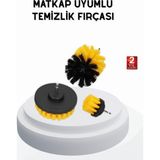 Zero Land Drnds 3’lü Matkap Temizlik Fırçası Seti – Banyo, Mutfak ve Araç Jantı Için Etkili