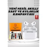 Zero Land Drnds 7 Kordonlu Akıllı Saat Ve Yeni Nesil Kulaklık Dokunmatik Ekran Android Ve İos Uyumlu - Şeffaf - 49 mm