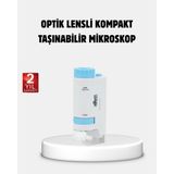 Zero Land Drnds Taşınabilir Eğitim Mikroskobu 80X–200X LED Işıklı ve Darbeye Dalı - RGB