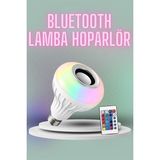 Zero Land Ece-Umay Kumandalı Rgb LED Işık Bluetooth Hoparlör Ses Lambası Renkli Ampul