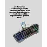Zero Land Ece-Umay Meik LED Klavye Mouse Seti – Yüksek Tepki ve Ergonomi - Renkli
