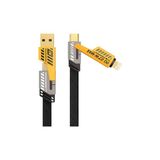 Zero Land Flzdgnkr 4'ü 1 Arada USB Hızlı Şarj ve Veri Kablosu – 65W Güç, Çoklu Bağlantı, 1.2m - Beyaz