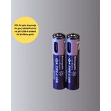 Zero Land Flzdgnkr USB Type-C Şarjlı Aaa Lityum Pil | 1.5V Sabit Voltaj, 1000+ Şarj Döngüsü ile Uzun Ömür - 1 Adet