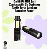 Zero Land Hnrlishp 2000 Lümen LED El Feneri - Suya Dalı, Odaklı, Klipsli - 4