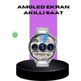 Zero Land Hnrlishp Akıllı Saat Metal Kordonlu Tam Ekran Amoled – Arama ve Sağlık Takip Özellikli - Büyük