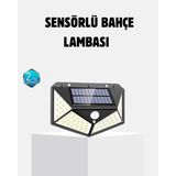 Zero Land Hnrlishp Güneş Li 100 LED Dış Me Lamba – Hareket Sensörlü, 2200MAH Bataryalı Solar Aydınlatma - Metal