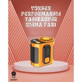 Zero Land Hnrlishp Sessiz Turbo Fan – Kamp, Spor, Ofis Için Taşınabilir Mini Soğutucu - Şeffaf
