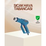 Zero Land Hnrlishp Üstriyel 2000W Isı Tabancası Plastik Boru Lehim Boya Çıkarma