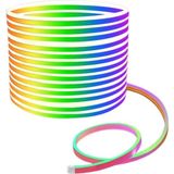 Zero Land Ilkeshop 3 Metre Rgb Akıllı Neon LED Şerit Işık Telefon ve Kumanda Kontrollü Ambiyans Aydınlatma - 6 cm