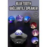 Zero Land Kmrsfres Çocuklara Özel Şarjlı Bluetooth Hoparlör Parti LED Lambası Yıldızlı Projeksiyon - Çok Renkli