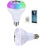 Zero Land Kmrsfres Kumandalı Rgb LED Işık Bluetooth Hoparlör Ses Lambası Renkli Ampul