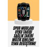 Zero Land Kmrsfres M6 Akıllı Bileklik Siyah Adımsayar Spor Takibi Android ve Ios Uyumlu - 49 mm