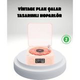 Zero Land Lvsqvr Gece Lambası Stereo Bluetooth Hoparlör Dijital Saat Su Dalgası Efektli 3-Ü-1 Cihaz - Şeffaf
