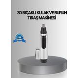 Zero Land Lvsqvr Kişisel Burun ve Kulak Tıraş Makinesi 3D Kavisli Bıçak ve Kompakt Tasarım - Renkli