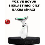 Zero Land Mtxdpn Ems Mikro Akım Yüz ve Boyun Sıkılaştırıcı Cihaz 7000 Vpm Titreşim Isı Terapili - Krem