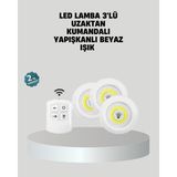 Zero Land Mtxdpn Uzaktan Kumandalı 3’lü Ayarlanabilir Spot LED Işık Seti - Beyaz