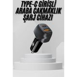 Zero Land Muratech Araç Içi Şarj 38W Güç Kapasiteli Type-C Girişli Araba Çakmaklık - Beyaz