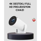 Zero Land Muratech Ev Sineması Projeksiyon – 160 Ansi Lümen, 4K Uyumlu ve Kablosuz Görüntü Aktarımı - Çok Renkli