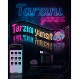 Zero Land Muratech Rgb LED Matrix Panel Esnek Yapı Uygulama Kontrollü Kayan Yazı Ekranı - 6 cm