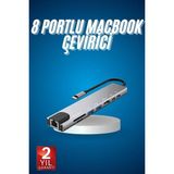 Zero Land Novapazr 8 Port Çoklayıcı Mac ile Uyumlu Çoğcı Type-C Dönüştürücü Tf Sd Kart