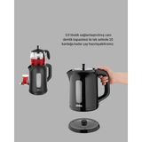 Zero Land Novapazr Sinbo Stm 5840 Elektrikli Çay Makinesi 1800W Cam Demlik ve Sıcak Tutma Özellikli - Inox