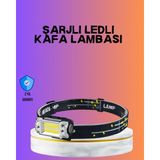 Zero Land Nrzsnt Beyaz LED Işık Sensörlü Kafa Lambası Lityum Batarya LED El Fenerli Şarjlı