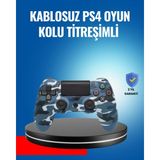 Zero Land Nrzsnt Bluetooth Kablosuz Ps4 Gamepad Çift Motorlu Siyah Controller