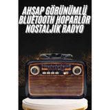 Zero Land Semeglbl Nostaljik Görünümlü Ahşap Radyo Tf Sd USB Girişli LED Fener Işıklı