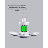 Zero Land Semeglbl Solar Güneş Li ve USB Şarjlı 5 Atlı LED Kamp Lambası - Metal - 45