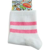 Zero Land Shophnrl Çizgili Kolej Çorap 8X28 Pembe - Polyester