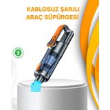 Zero Land Sptrns Kompakt Şarjlı El Süpürgesi Kuru ve Sıvı Temizlik 5 Aparatlı - Güçlü