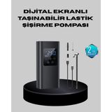 Zero Land Sptrns Taşınabilir 80W Kablosuz Lastik Şişirme Pompası Dijital Ekranlı - Renkli
