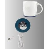 Zero Land Zngzrmll Totoro Desenli USB Bardak Isıtıcı Kahve Çay Sıcak Tutucu Altlık - Inox